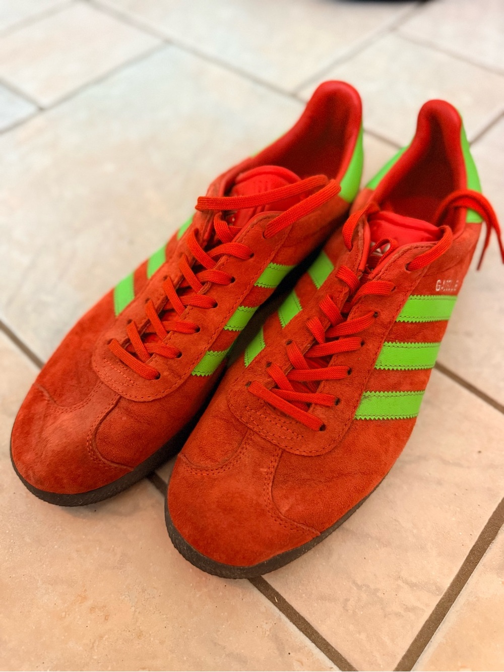 Adidas Gazelle BB5263 Red Green Suede Men’s US 9.5 EU 43 1/3 Sneakers